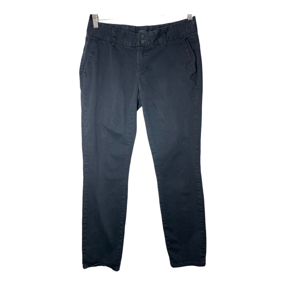 Prana Black Chino Pants Slacks Stretchy Sz 8 Womens